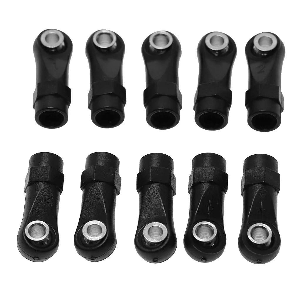 10x M4 Tie Push Link Rod End Joint Ball Head Holder for 1/8 1/10 RC Truck Buggy