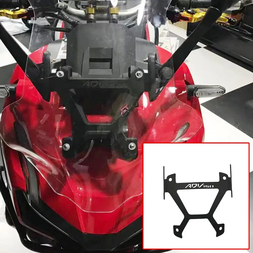 SEMSPEED New Motorcycle CNC adv150 Rear View Mirrors Adapter Fixed Stent Bracket Holder For ADV150 adv 150 Accessories