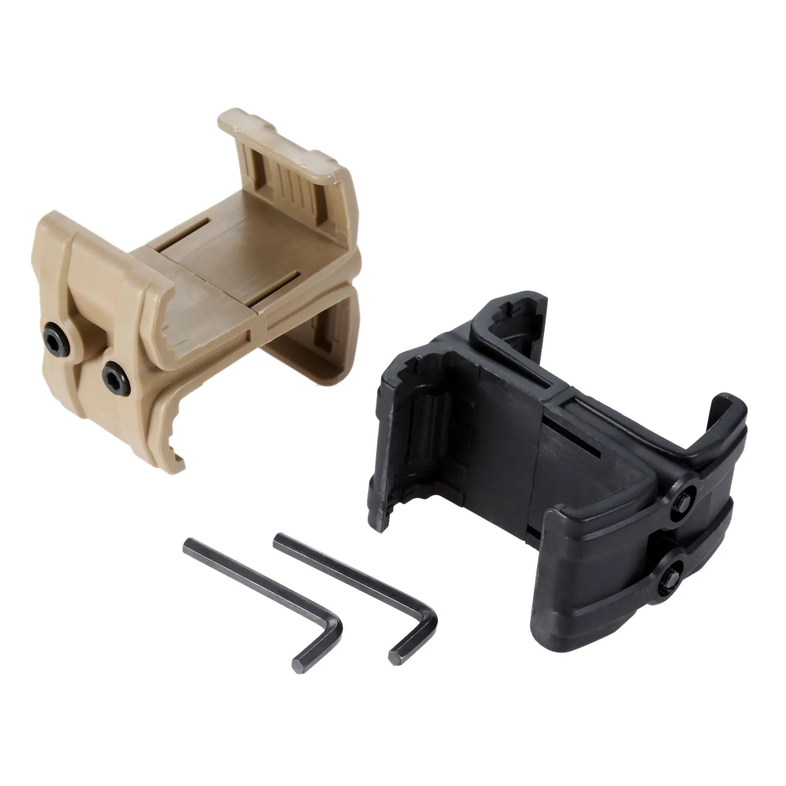 

ABS Military Tactical Rifle Gun M4 Magazine Parallel Connector Double Magazine Coupler Clip Holder Airsoft Hunting Accessories