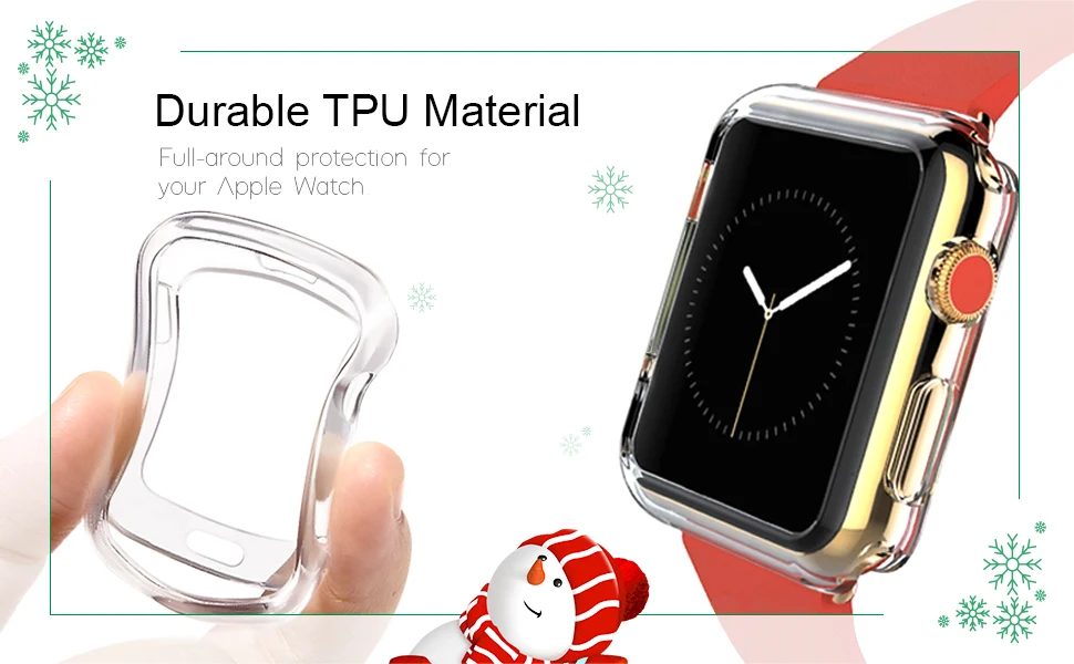 Защитный чехол для Apple Watch 4 3 2 1 40 мм 44 мм Прозрачная Обложка из полиуретана чехол для Iwatch 4 3 2 1 38 мм 42 мм не полное покрытие 100 шт