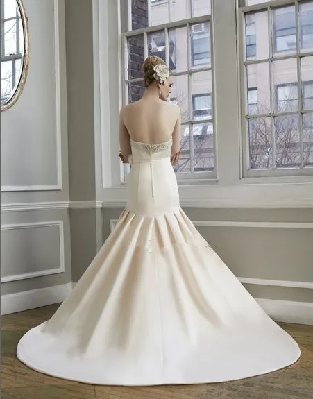 Свадебные платья vestidos de gala, романтичное свадебное платье с вышитым бисером и поясом, свадебное платье