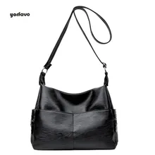 Модная женская сумка через плечо, кожаная сумка для женщин среднего возраста, простой стиль, искусственная ткань с несколькими карманами