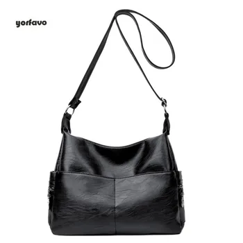 

Fashon Women shoulder totes bag leather for Middle-aged ladies Simple style PU fabric with multi-pocket