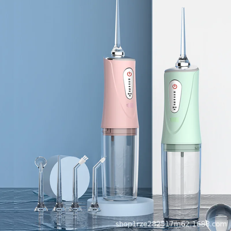 Electric dental flushing device portable household dental washing