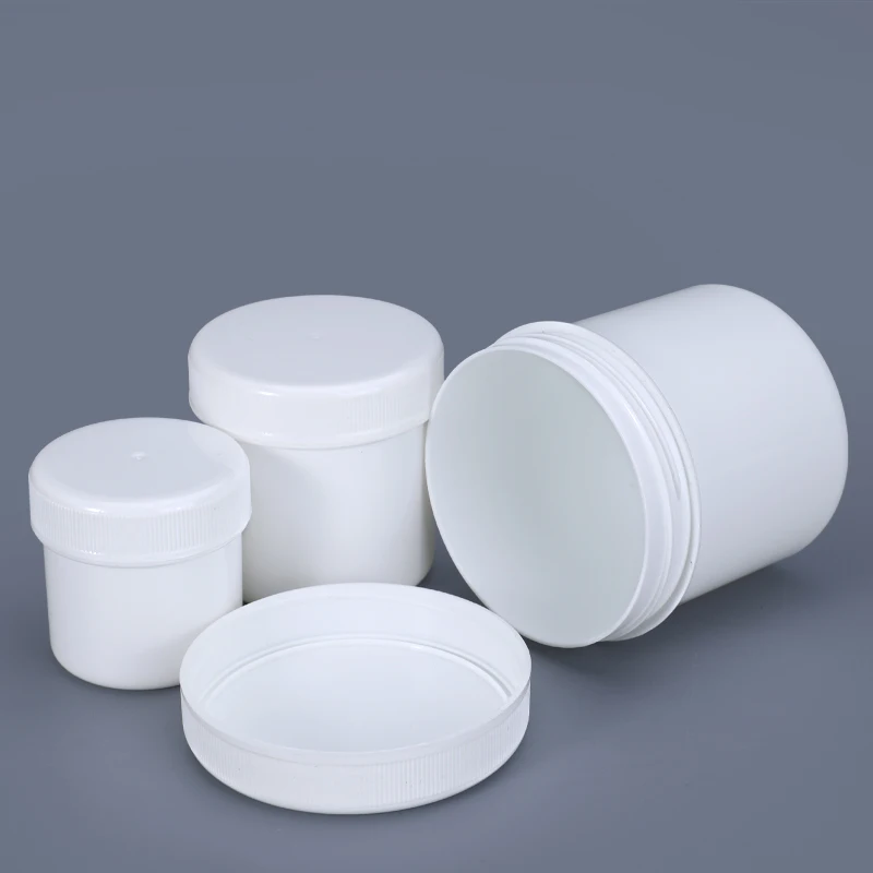 10pcs Of 100ml Empty Large Mouth Refillable White Plastic Jars With Lids  Round Containers For Slime, Beauty Products, Cream - Refillable Bottles -  AliExpress