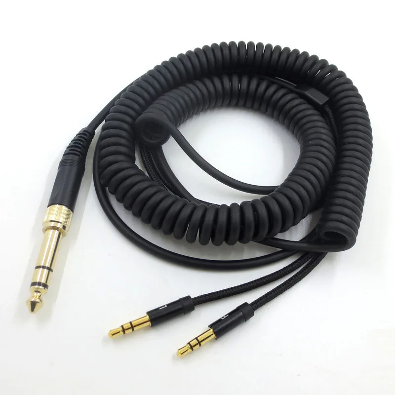 Replacement Audio Cable Dual 3.5mm to 3.5mm & 6.3mm Adapter For DENON AH-D7100 7200 D600 D9200 5200 Headphones 11.29