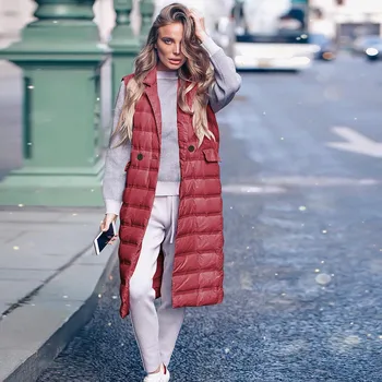 

Plus Size Women Cotton Vest Winter Autumn 2019 New Female Sleeveless Waistcoat Hooded Warm Long Vest Solid Coat With Zipper#J30