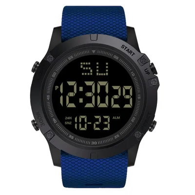 Модные мужские светодиодный цифровые часы водонепроницаемые военные спортивные резиновые кварцевые часы с будильником спортивные цифровые часы Reloj Hombre