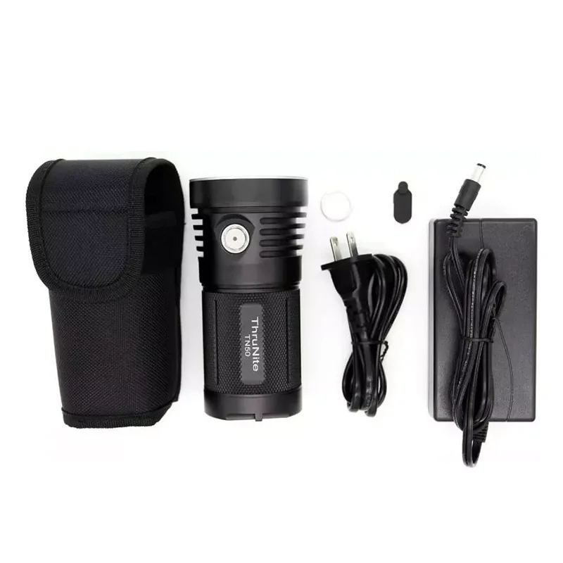 Thrunite Lanterna Lumens Quatro Cantos Xhp70.2 Super Brilhante Monstro Recarregável Longa Vida Span c Tn50 16340 1 Thrunite tn50 lanterna 16340 lumens quatro cantos