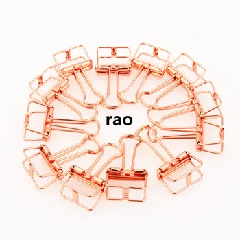 

High quality 93 Rose gold 48mm 32mm 19mm Binder clip for decorative clips Student School Office Supplies paperclips stationery
