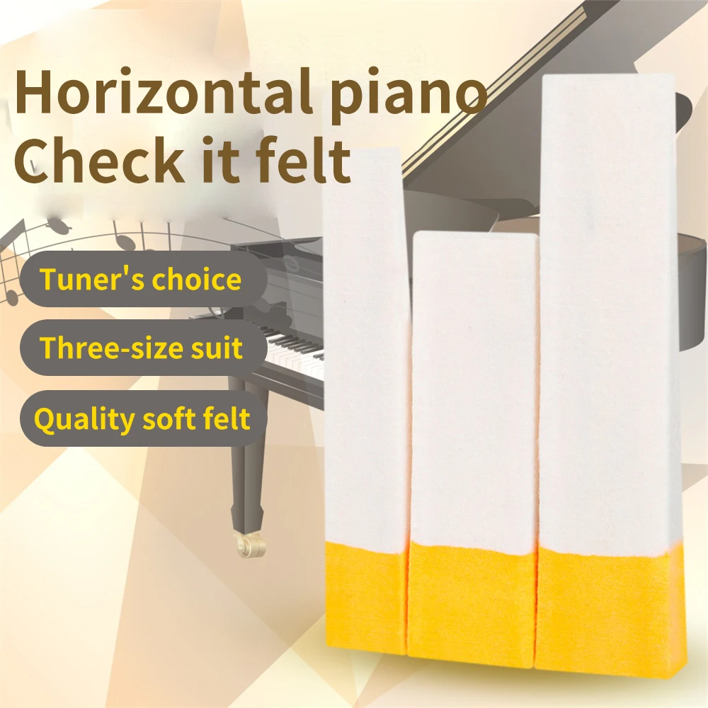 

Po-16 Triangle Piano Tuning Orange White Stop Block Three Pack