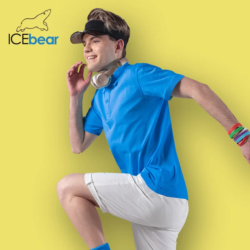 Icebear Весна 2020 новая футболка с отворотом быстросохнущая в деловом стиле