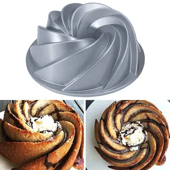 

Restaurant Donut Cake Mold Bundt Pan Jelly DIY Mousse Dessert Cast Aluminum Non Stick Bread Multifunction Kitchen Home