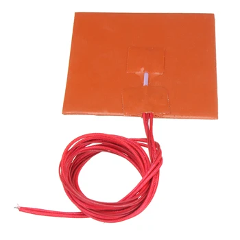 

Universal Heating Pad 100x100mm 12V 50W Silicone Bed Thermistor For 3D Printer Flexible Practical