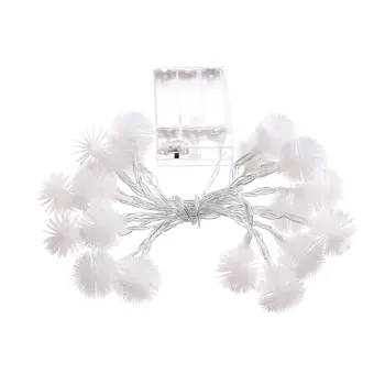 

Light String Pompon Shape Christmas Party Wedding Garden Decorations 2.2M