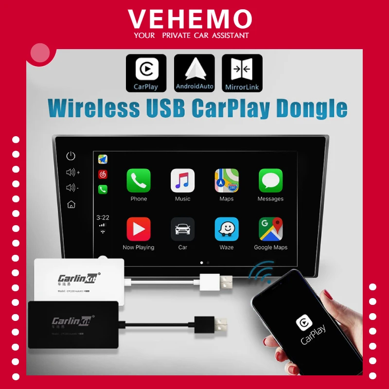 Carlinkit Carplay A3 беспроводной адаптер для Apple Android автомобильный ключ Iphone USB WIFI Bluetoot MIMI