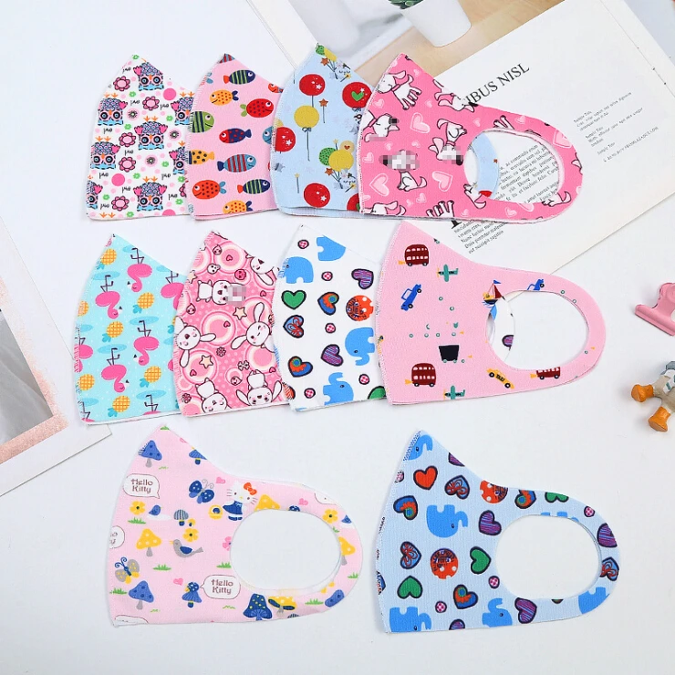 

New Reusable Washable Child Face Cover Anti-Fog virus Mouth Mask Bacteria-Proof Anti Dust Protection Mask Color random