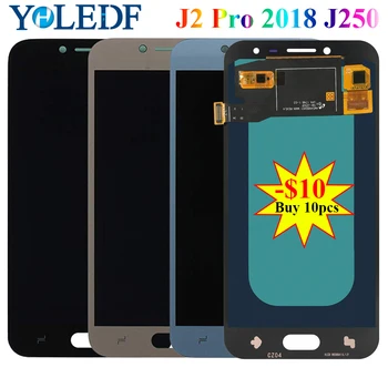 

Super Amoled LCD For SAMSUNG Galaxy J2 Pro 2018 J250 J250F J250M J250F/DS LCD Display Touch Screen LCD Digitizer Assembly Repair