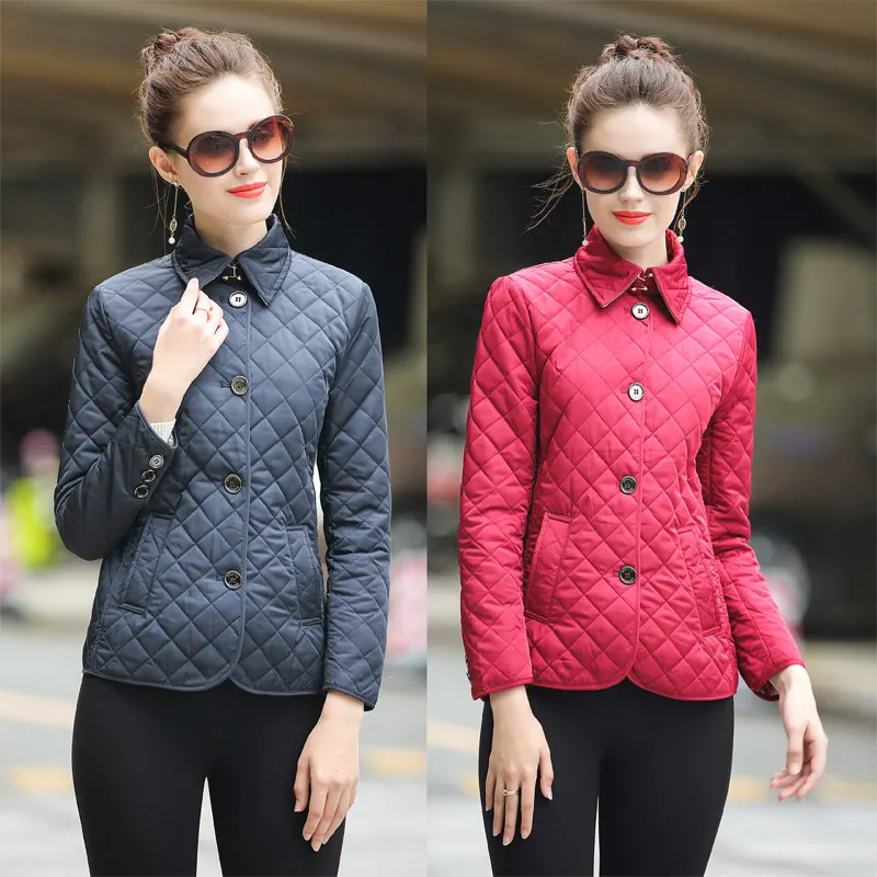 

High Quality Winter Coat Women Down Cotton Jacket Light Slim Cotton Parka Plus Size Thin Solid Outerwear Ladies chaqueta mujer
