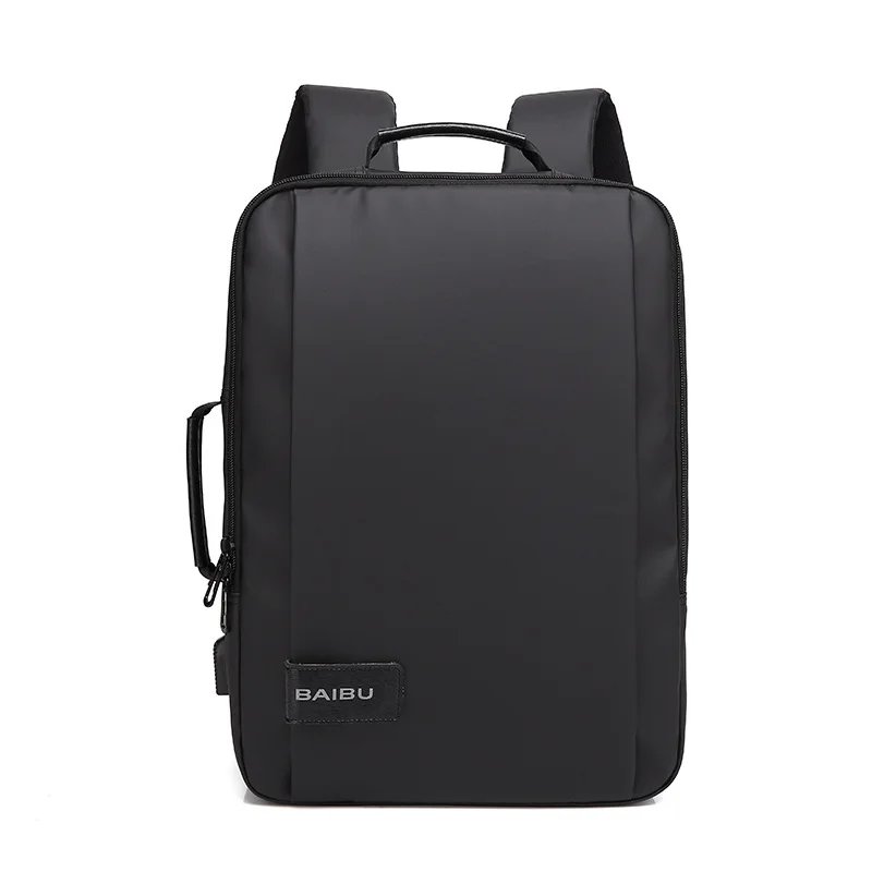 

Multi-functional Backpack Men's Business Laptop Bag Dual Purpose Travel USB Charging Backpack Customizable Logo Printed Words