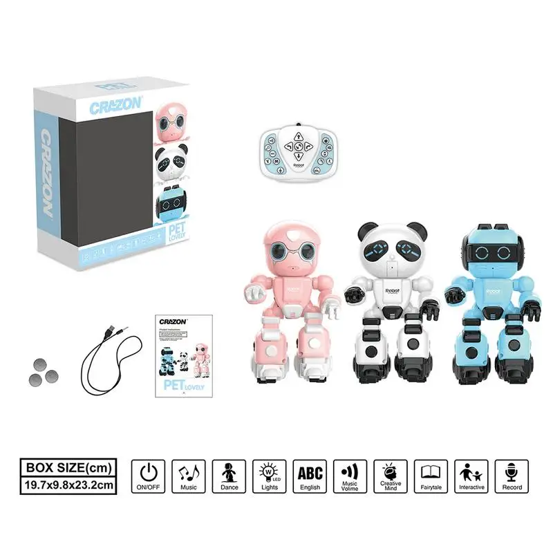 Intelligent Smart RC robot Kid English Learning robot Toy Remote Control robot With Music Dancing Recording Story Smart Robot To 4