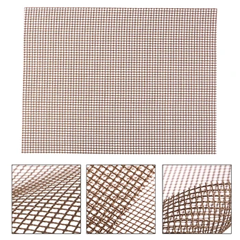

High Security Grid Shape BBQ Mat with Heat Resistance Non-stick Barbecue Grilling Mats For Outdoor Activities 30x40x0.2cm