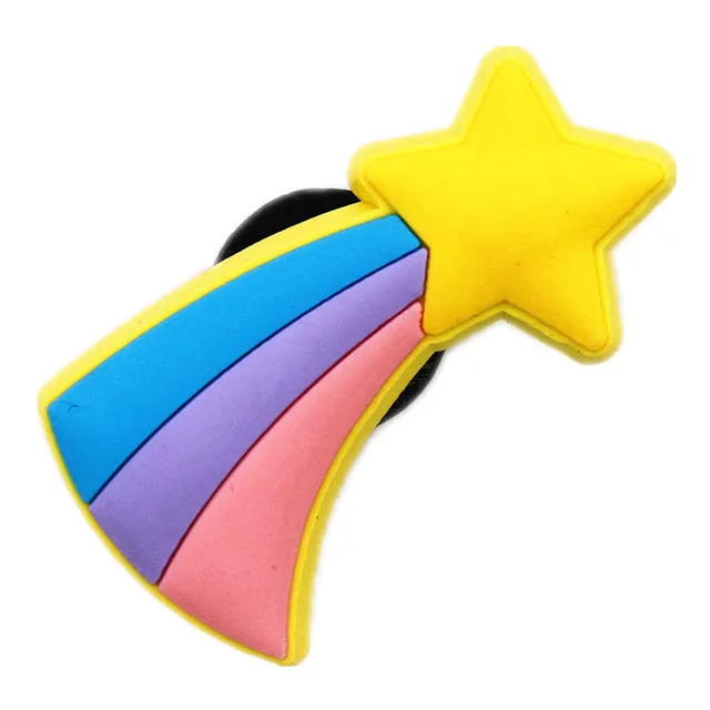 31 Kinds of Fitness Medical Food Shoe Charms Accessories Cute Animals PVC Shoe Decoration for Croc jibz Kids Party X-mas Gifts Yellow meteor