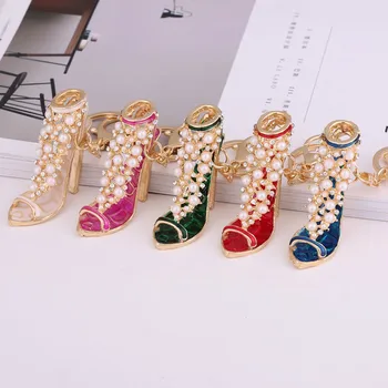 

Keychain High Heel Shoe Shape Pendant Handbag Car Key Buckle Ring Shoulder Bag Hanging Ornaments