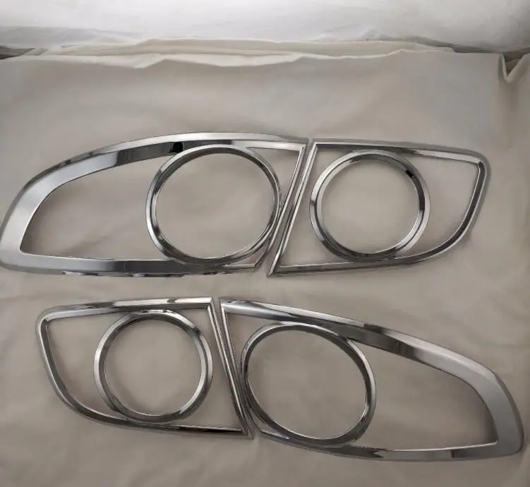 Высокое качество 4 шт. ABS хромированная крышка на заднюю фару автомобиля для hyundai