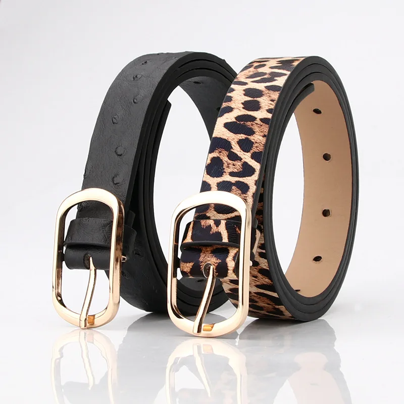 

2020 Fashion Designer Leather Belt Woman Leopard Snake Print Waist Belts For Women Female Cinto Feminino