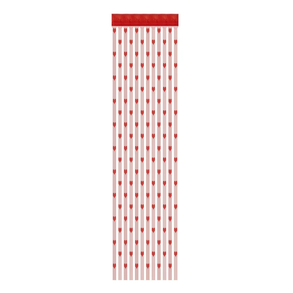 50x200 см Love Heart струнная занавеска для окна или двери разделитель отвесная занавеска подзор специальный дизайн cortinas para la sala# A - Цвет: RED