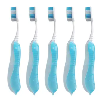 

5Pcs Toothbrush Travel Portable Disposable Hygiene Foldable Oral Outdoor