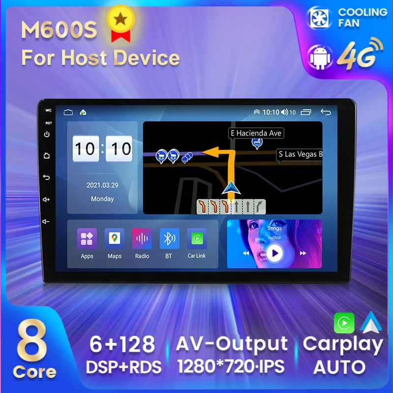 MEKEDE M600S 7862 6 ГБ + 128 1280*720 Android 11 Универсальная автомобильная Стерео GPS-карта для