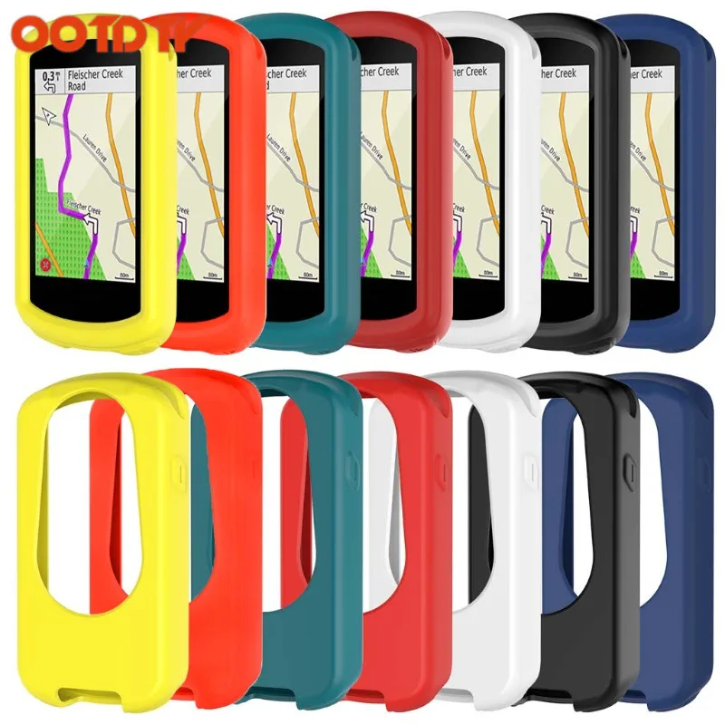 OOTDTY 7 Colors Multi-color soft Silicone Skin Case Cover For Garmin Edge 1030 GPS Cycling Computer dropshipping | Электроника