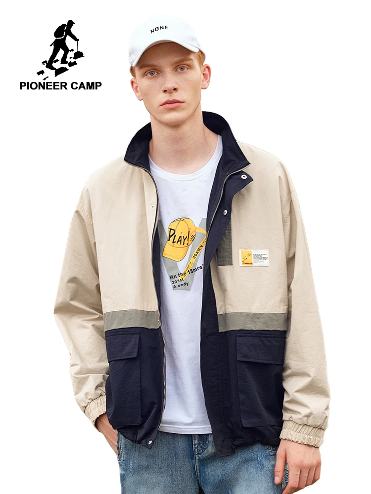 Pioneer Camp Хаки Куртка мужская Осенняя Верхняя одежда Повседневная Уличная куртка-бомбер мужская одежда пальто AJK908180T
