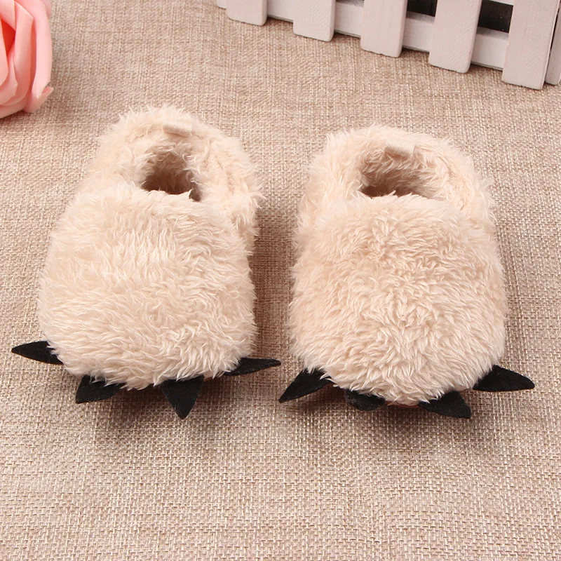Koovan Children Home Shoes Winter Warm Stuffed Claws Out Shoes Baby Toddler Firstwalkers For Baby Boys Girls Lovely Slipper