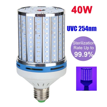 

40W E26/E27 UVC Light Ozone Lamp Germicidal Corn Lamp LED Disinfection LightBulb
