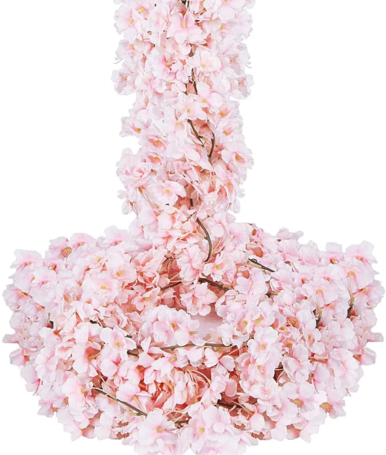 2/4/6PCs 144 Heads Artificial Cherry Blossom Flowers for Wedding Pink Garland Hanging Vine Fake Flower Home Party Decoration | Дом и сад
