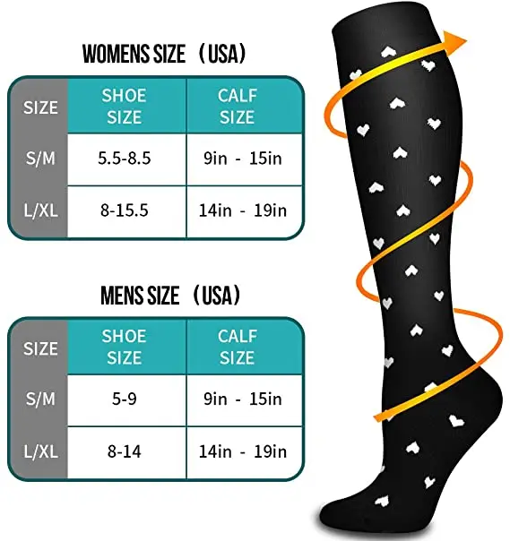 Compression Socks Running Compression Socks 20-30 mmhg Men Women