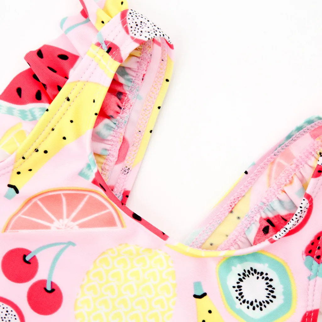 2020 fashion Girls Fruits Print Swimsuit One-Piece Summer Bathing Suits Swimming Bathing Suit Baby Kid Children Beachwear