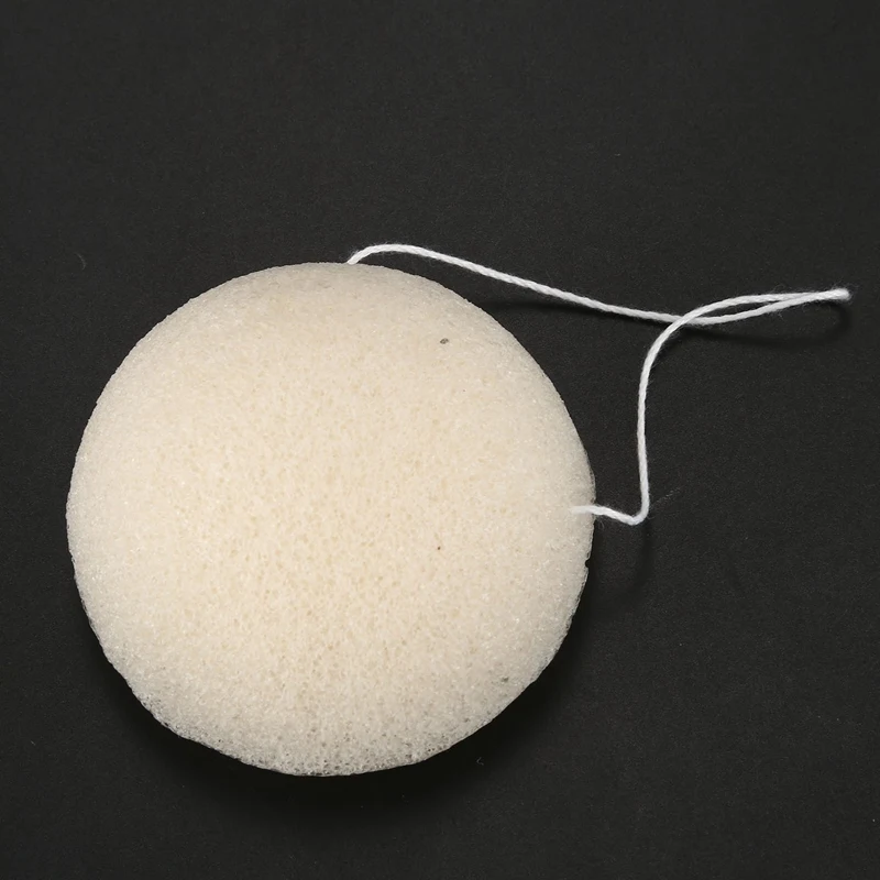 Новое-лицо натуральный konjac Чистящая губка-белый