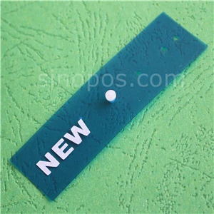 New Blue Вешалка для одежды с защелкой, виниловый ярлык для продажи, модный крючок для магазина, ценник со скидкой, гибкий пластиковый флаг, мешок для обуви, Новое поступление, знак - Цвет: New Blue