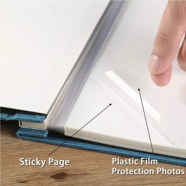 Önmagarasztó Fotóalbum Mágneses Scrapbook Album Linen Art Diy 40 Oldalak Keménytáblás Esküvői Baba Családi Utazási Ajándék - Image 3
