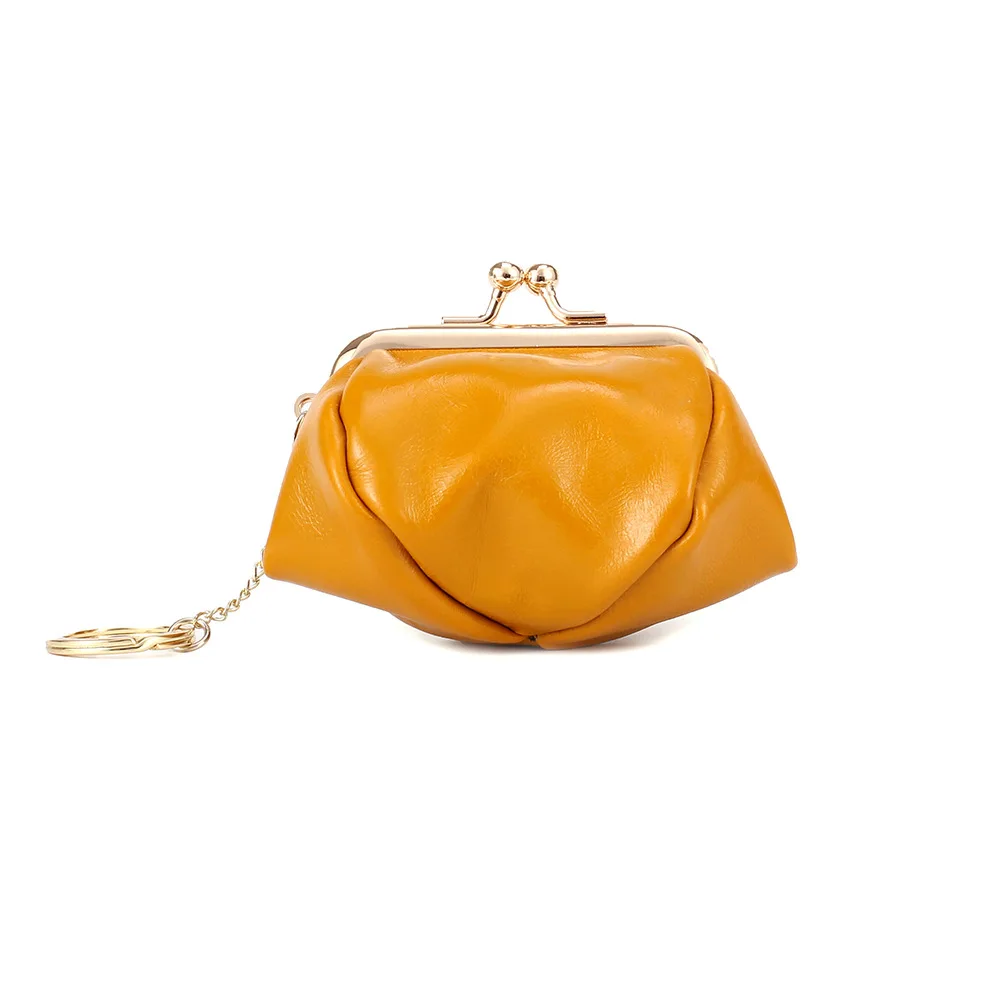 Miyahouse Ретро Карманный Кошелек для монет, женская сумка, модная, первый, масло, воск, кожа, дизайн, маленький кошелек, сумка для монет, сумка для хранения - Цвет: 5237-3