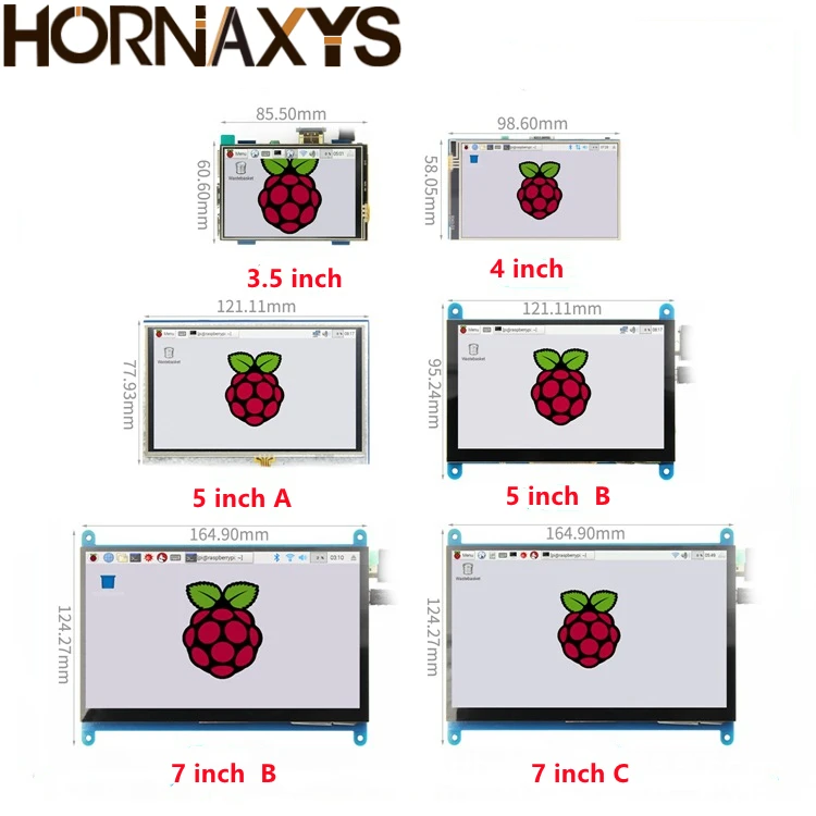 HDMI серия 3 5 дюйма/4 дюйма/5 дюймов/7 дюймов Raspberry Pi 4-го поколения