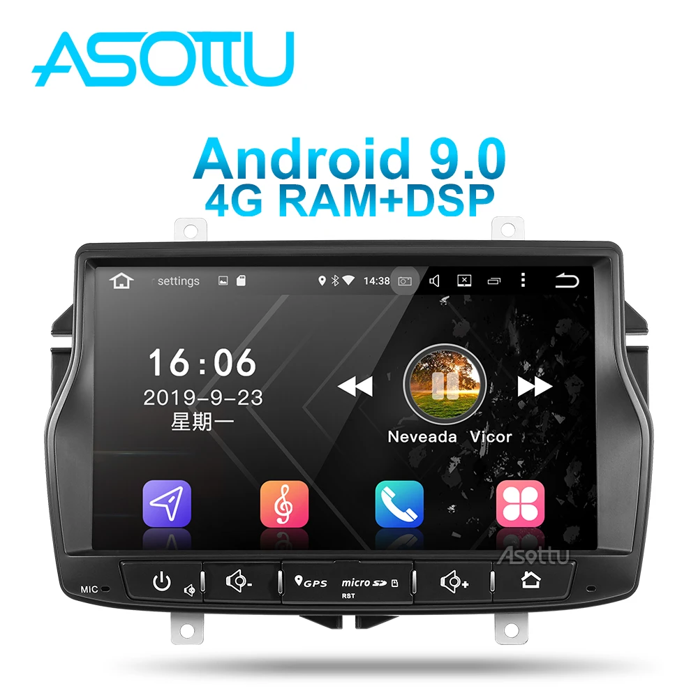 Asottu CLDA8071 android 9 0 PX6 автомобильный dvd для Lada Vesta Радио Видео Аудио плеер gps навигация