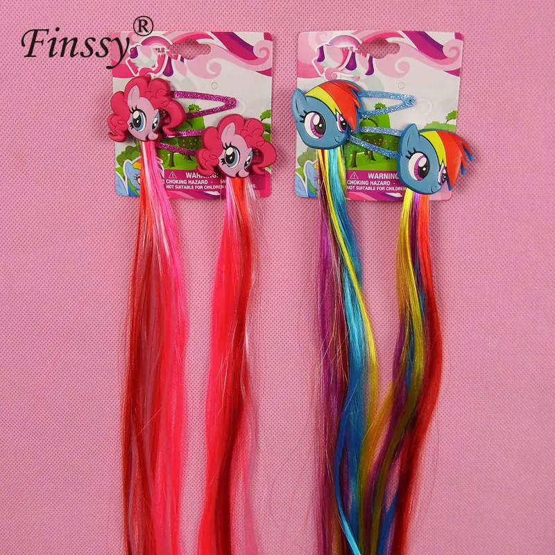 

Little Ponys Hair Clips Hair Pins My Kids Girls Hair Accessories Headwear Princess Braid Hair Clips Cute and beautiful