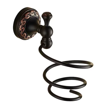 

brushed Black carved copper bathroom organizer shelf wall mounted vintage bathroom hangers American style