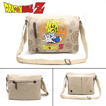 

Dragon Ball Kingdom Hearts Death Note Canvas Shoulderbag zipper Messenger bag Schoolbag Boys Girls Cartoon Crossbody Bag Satchel