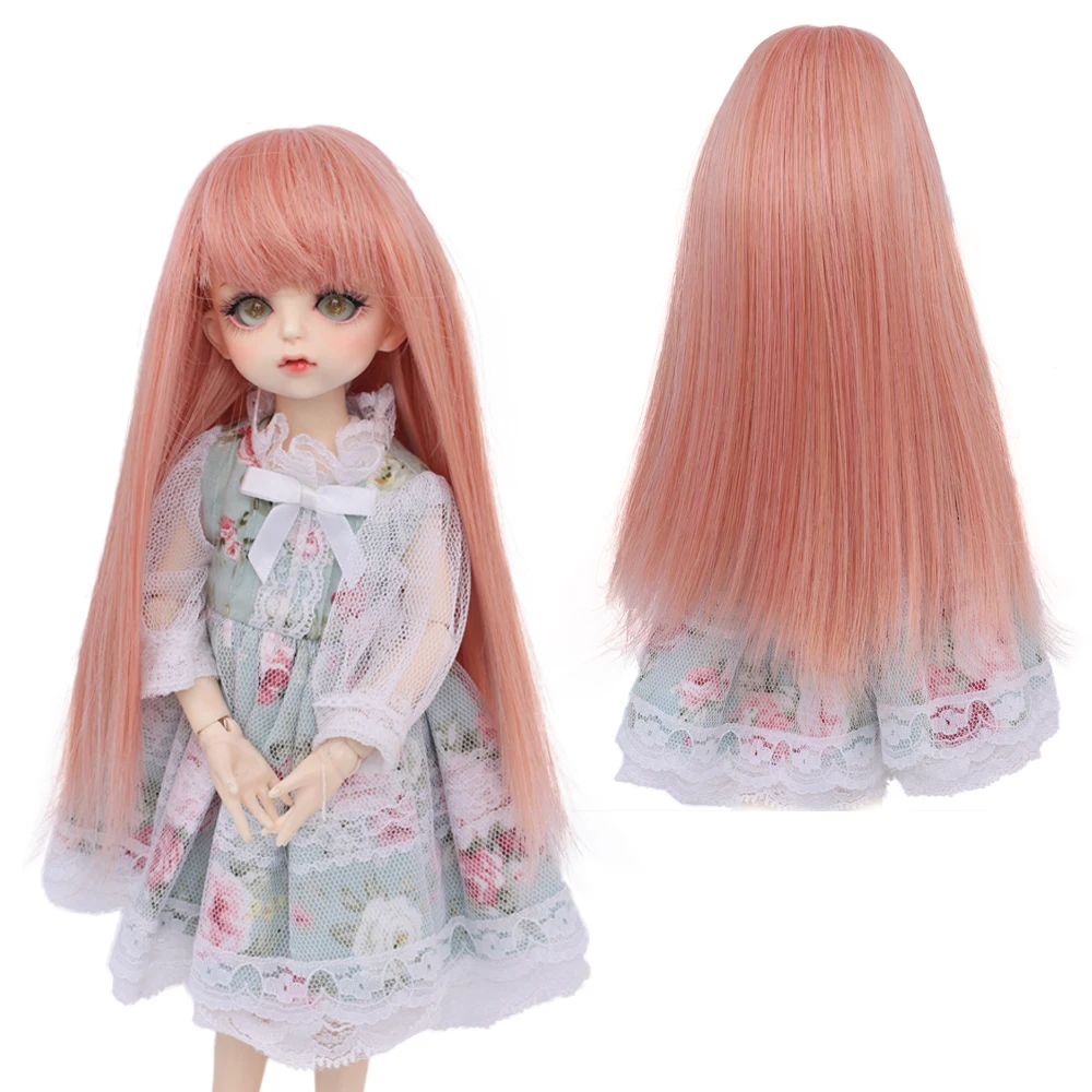 

MUZIWIG аксессуары для куклы 1/3 1/4 1/6 BJD кукла парик Длинные Синтетические прямые волосы высокого Температура волокна парик для девочки BJD кукла DIY